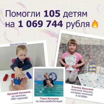 Отчёт о помощи детям в ноябре