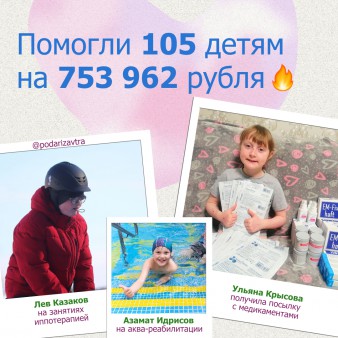 Ваш отчёт о помощи детям за февраль