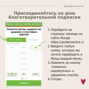 День благотворительной подписки