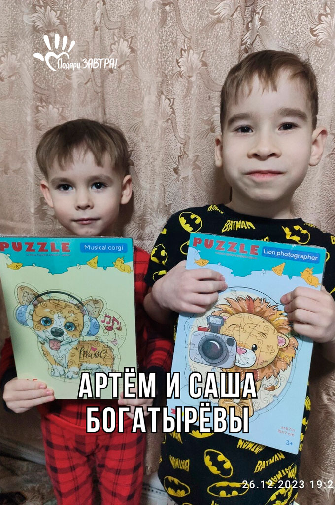 Артём и Саша Богатырёвы