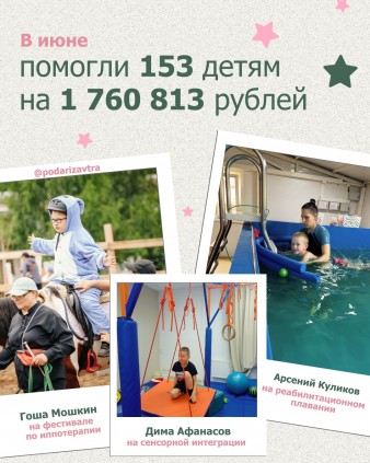 Ваш отчёт о помощи детям за июнь 2026 года