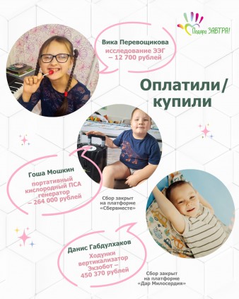 Ваш отчёт о помощи детям за июнь 2026 года