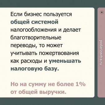 Как бизнесу получить налоговый вычет с благотворительных пожертвований?