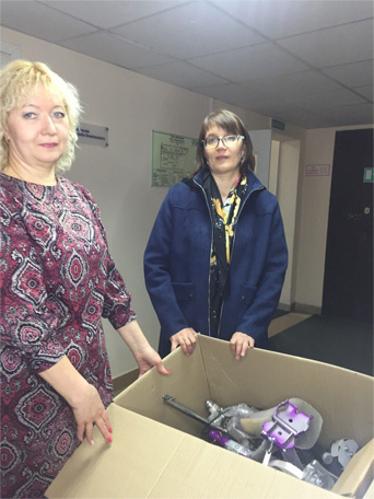 Передан велотренажер Кристине Федотовой